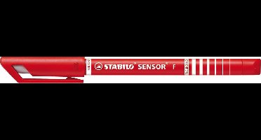 STABILO SENSOR - Fineliner 0,3 mm - Rood - per stuk