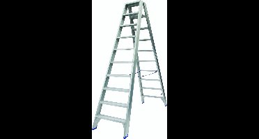 Solide Dubbel Oploopbare Trap - Type DT - 2x10 treden