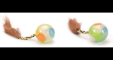 Beeztees plastic glow kattenbal 2 st