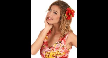 Vegaoo - Rode hawaiiaanse haarspeld