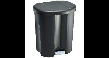 Rotho Trio afvalscheider, 1x10L en 2X15L - zwart - BPA-vrij