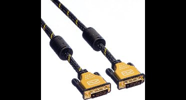 Roline DVI-D - DVI-D Dual Link monitor kabel - 7,5 meter