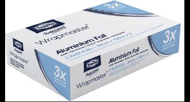 Folie - aluminiumfolie - Aluminium - WM 3000 - 150m - 300mm - 3 stuks