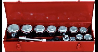 KS Tools ratel doppendoos set (1 inch 15 stuks)