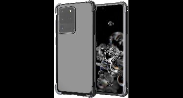 Hoesje geschikt voor Samsung Galaxy S20 Ultra - Anti Shock Proof Siliconen Back Cover Case Hoes Transparant
