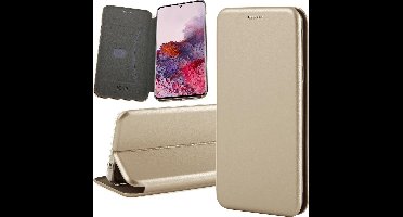Hoesje geschikt voor Samsung Galaxy S20 - Book Case Kunstleer ThinShield Goud