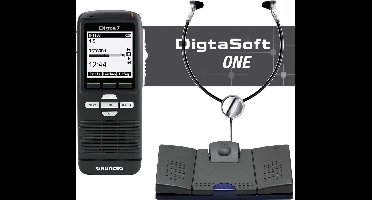 Grundig Digta7 Starterkit KDC7028-01 - Digta7 Slide schuifschakelaar, USB voetschakelaar, Stereo Headset, DigtaSoft One Software (Windows)