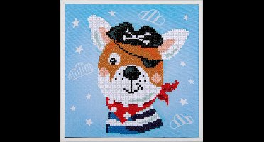 Vervaco - Diamond painting kit - Zeeroverhond - PN-0183219 - - Borduurpakket volwassenen - Borduurpakket kind