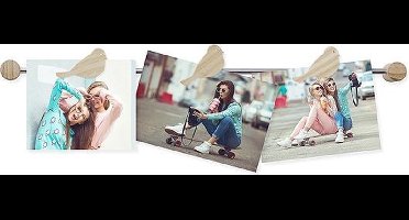 Balvi Fotohouder Vogels 38,8 X 3 Cm Hout Naturel