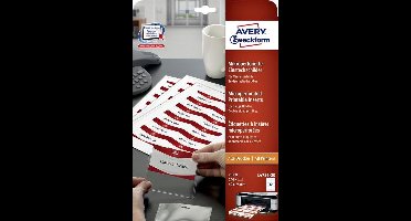 Badge insteekkaart avery l4726-20 40 x 75 mm - 240 stuks