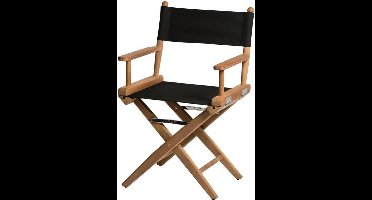 Regisseursstoel Teak DeLuxe met Zwart canvas (geolied)