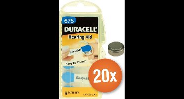 Voordeelpak Duracell gehoorapparaat batterijen - Type 675 (blauw) - 20 x 6 stuks
