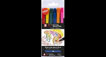 Sakura Koi Coloring Brush Pen set Bright | 6 kleuren