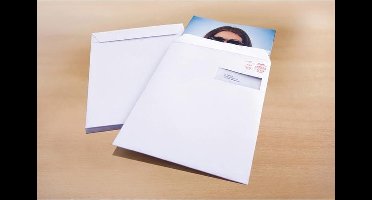 Raadhuis akte envelop - 229x324mm - C4 - wit - met plakstrip - venster rechts - 25 stuks - RD-303595-25