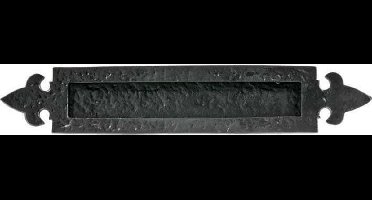 Artitec Brievenbus Briefplaat Lelie ijzer zwart