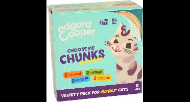 Edgard & Cooper Kattenvoer Adult Multipack 8 x 85 gr