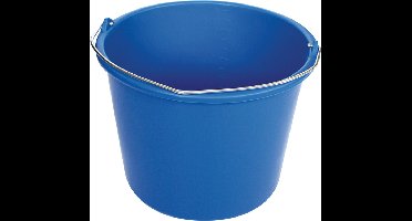 Emmer met beugel en maatverdeling 12L blauw - 10100500