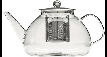 Secret de Gourmet - Theepot - glas/rvs - met filter - 1300 ml