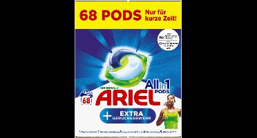 Ariel All in 1 Wasmiddel Pods Universal + Vlekverwijderaar - Wascapsules - Voordeelverpakking - 2 x 68 = 136 Wasbeurten