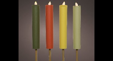 Lumineo Solar fakkel kunststof dia4-H90cm verkrijgbaar in 4 verschillende kleuren