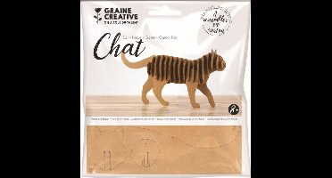 Graine Creative Cardboard 3D model - Kat van 220mm x 110mm x 45mm