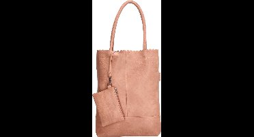 Beagles Xeraco Shopper met Etui Premium Leatherlook - Tote Bag - Dames Tas - Roze