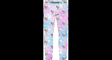 Frozen Legging - Elsa - Roze/Blauw - Maat 134 - Materiaal: 92% polyester + 8% elastaan