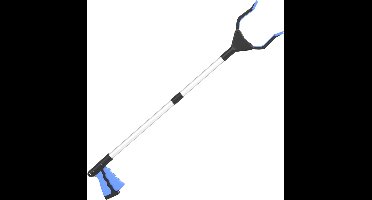 Intirilife opvouwbare grijper in blauw - grijptang - grijparm, extra lang, voor senioren of om makkelijker afval op te rapen