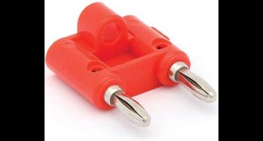 Luidspreker Plug - Voor kabels tot 7mm - Verpakt per 5 - Rood