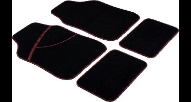 All Ride Automatten Universeel - Set van 4 - 2x 66 x 44 cm en 2x 28 x 42 cm - Zwart