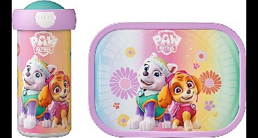 Mepal lunchset (schoolbeker & lunchbox) Campus - 300 + 750 ml - Broodtrommel en Drinkbeker voor kinderen - Bento box - Schoolbeker - Paw Patrol Girls