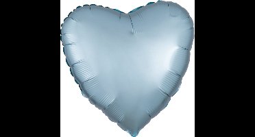 Folie ballon hart pastel blauw | niet gevuld