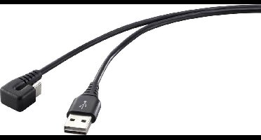 Renkforce RF-4609276 USB-kabel USB 2.0 USB-C stekker, USB-A stekker 1.00 m Zwart