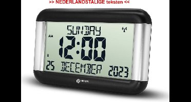GEEMARC VISO8 digitale kalender klok met onverkorte dag / datum / tijdweergave