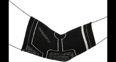 Avento Elleboog Compressie Bandage - Zwart/Zilvergrijs - S/M