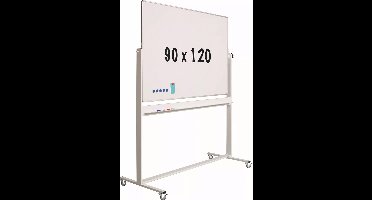 Mobiel whiteboard - Kantelbaar - Weekplanner - Maandplanner - Jaarplanner - Dubbelzijdig en magnetisch - 90x120cm
