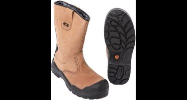 Gevoerde werklaars - bruin - S3 - KM Safety - maat 43