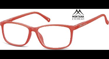 Montana Eyewear MR62G Leesbril +3.50 - Mat rood