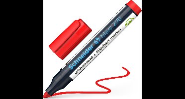 Schneider whiteboard marker - Maxx 290 - ronde punt - rood - voor whiteboard en flipover - S-129002