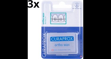 3x Curaprox Ortho Wax on Braces - 7 stuks - Voordeelverpakking