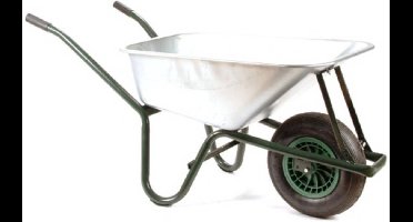 Topgear Kruiwagen - Gegalvaniseerde Bak - 85 Liter - Luchtband - 180 kg Draagvermogen