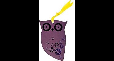 boekenlegger Uil Paars - 11 cm