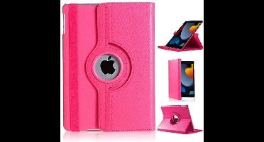 Hoes geschikt voor iPad 2021 / 2020 / 2019 (9e/8e/7e Generatie / 10.2 inch) - 360° draaibare Bookcase - Pink