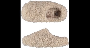 Apollo - Pantoffels kinderen - Teddy - Beige - Maat 25/26 - Pantoffels meisjes - Pantoffels jongens