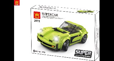Wange Supercar S72 - Raceauto - Compatibel met grote merken - Bouwset - 161 onderdelen