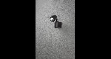 Konstsmide 7693 - Wandlamp - Prato PowerLED neerw spot - 14 cm - bewegingsmelder - op batterij - 2x 0.5W  - warmwit 3000K - matzwart