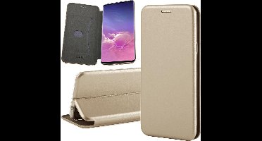 Hoesje geschikt voor Samsung Galaxy S10e - Book Case Kunstleer ThinShield Roségoud