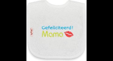 Witte slab met "Gefeliciteerd mama"