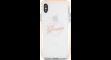 Guess shockproof heart - roze goud - for iPhone X