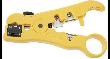 Toolland Universele coaxkabel stripper, voor precieze stripping van diverse kabels